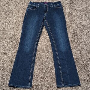 Wrangler Pink Label Dark Blue Bootcut Women's Jeans Size 30x34